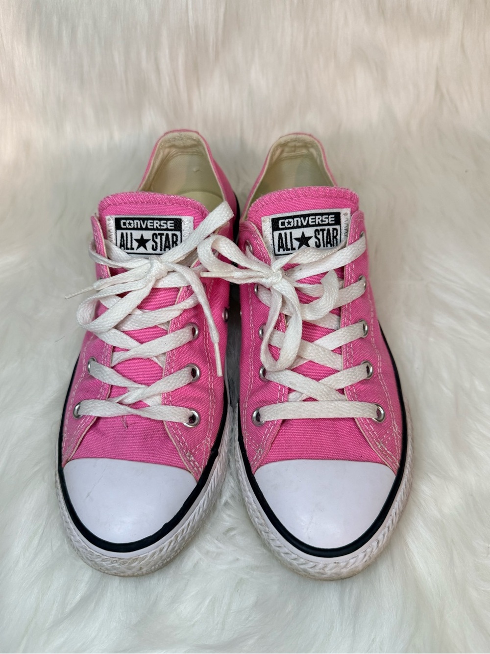 Pink Converse All Star Pink Low Top Sneakers